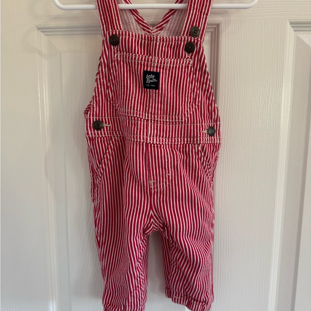 Baby Bgosh Red Striped Overall